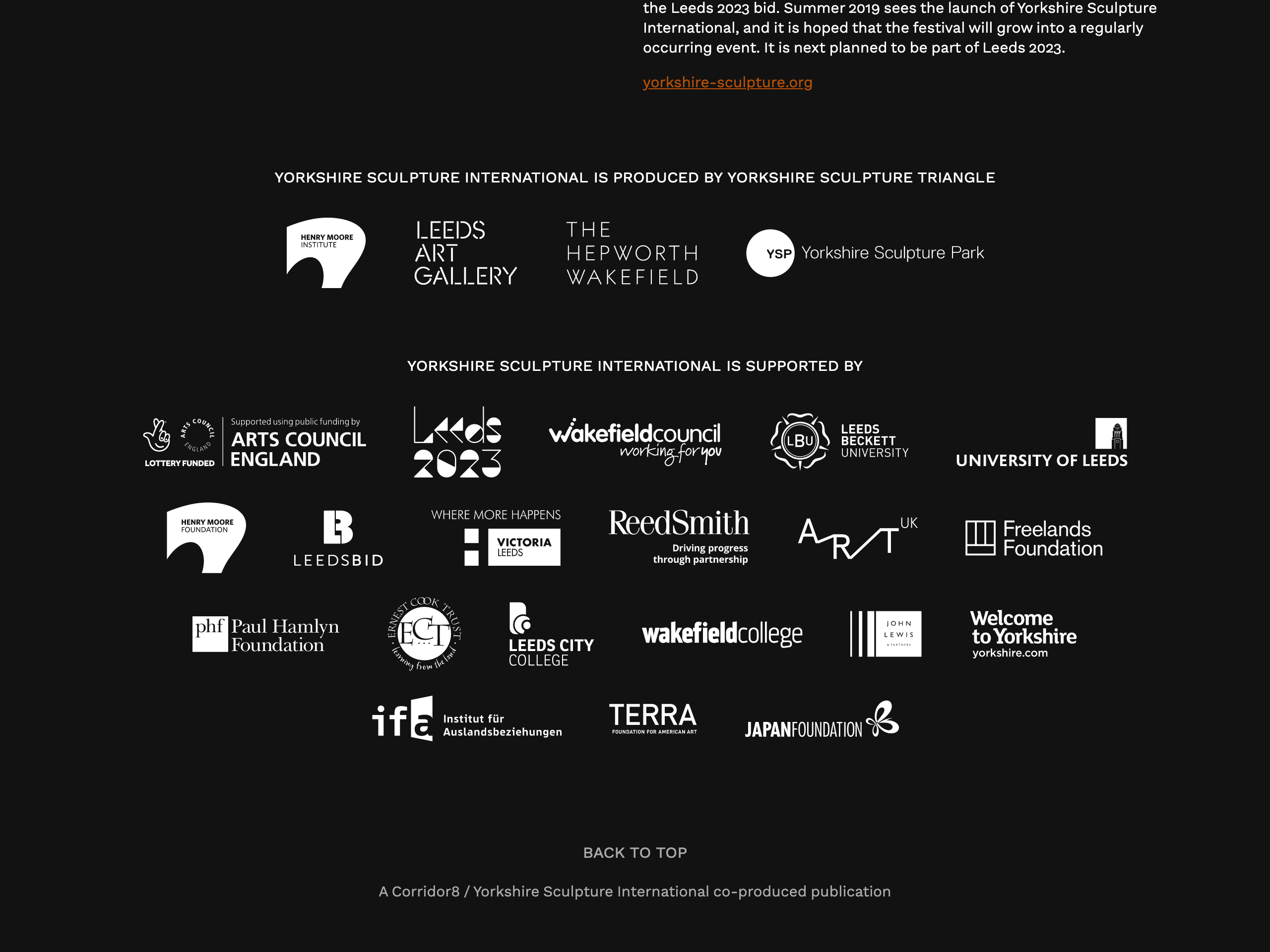 Colophon page